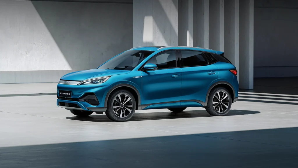 BYD Atto 3 — front three quarter